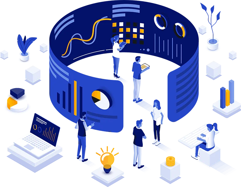 illustration showing smart online calculator tools by CalcMaster
